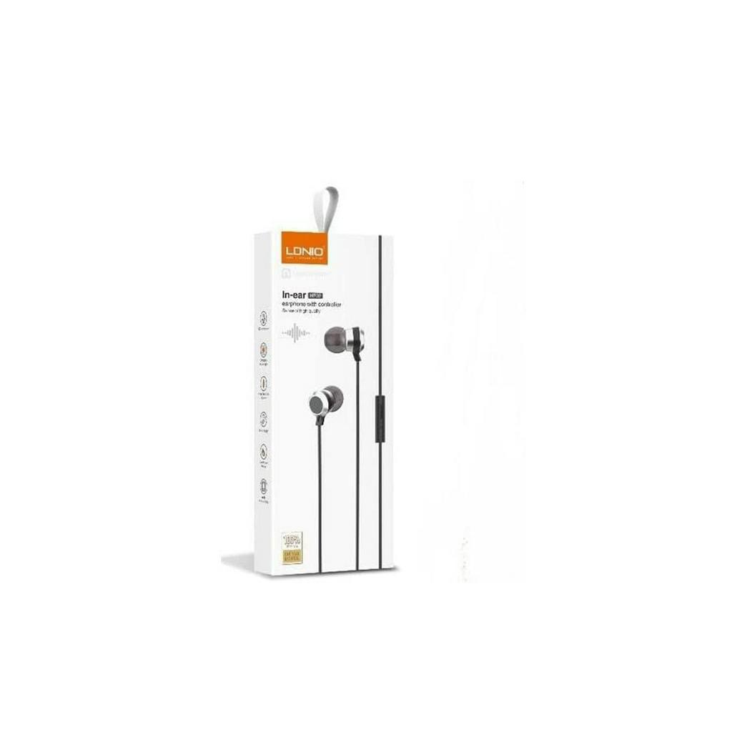 TAI NGHE NGHE NHẠC ĐIỆN THOẠI NHÉT TAI HP02 MÀU ĐEN LDNIO