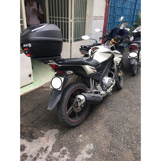 Thùng xe FZ150i mẫu E250N2 và baga chuẩn theo xe, hàng Givi chính hãng, mới 100%