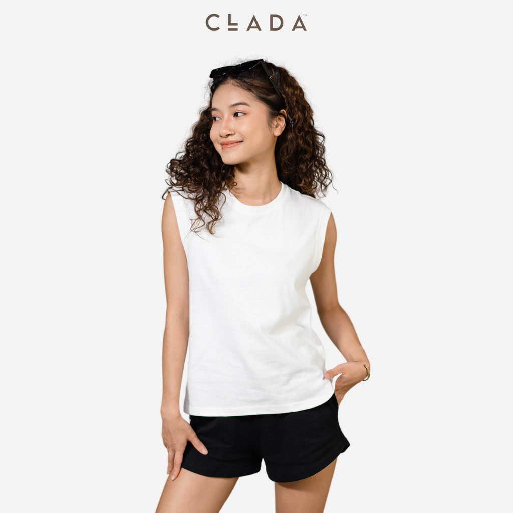Áo tank top nữ thương hiệu CLADA - Trắng