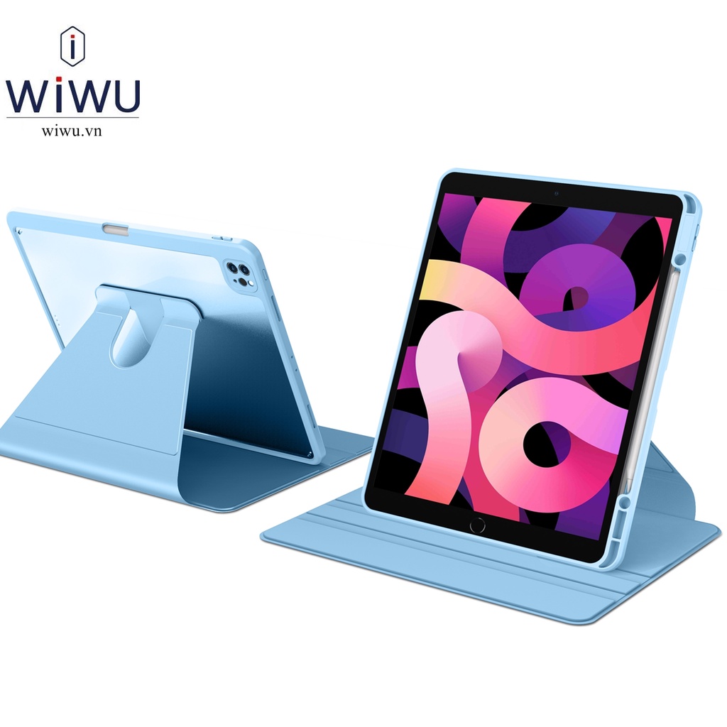 Bao da Wiwu Folio Smart Case Cho IPad 10.9 2022  IPad Pro 11 inch 2020 , M1 , M2 ,  Air 4 ,5 , IPad 9 10.2 Có khe để bút