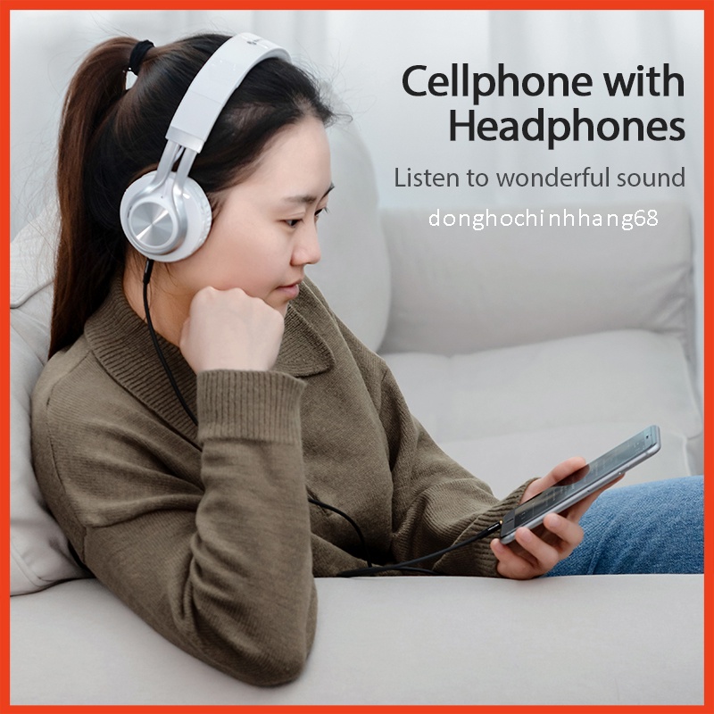 Jack 2 đầu 3.5 dài 1 mét chất lượng cao 4 khấc Bảo Hành 12 Tháng