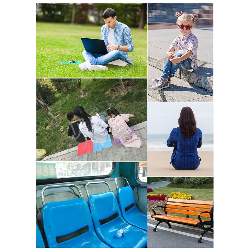 (Túi đựng đồ miễn phí) Đệm gấp chống ẩm ngoài trời, thảm dã ngoại, đệm cách nhiệt bẩn, thảm đi biển di động, đệm nhỏ hoạt hình phương tiện giao thông công cộng