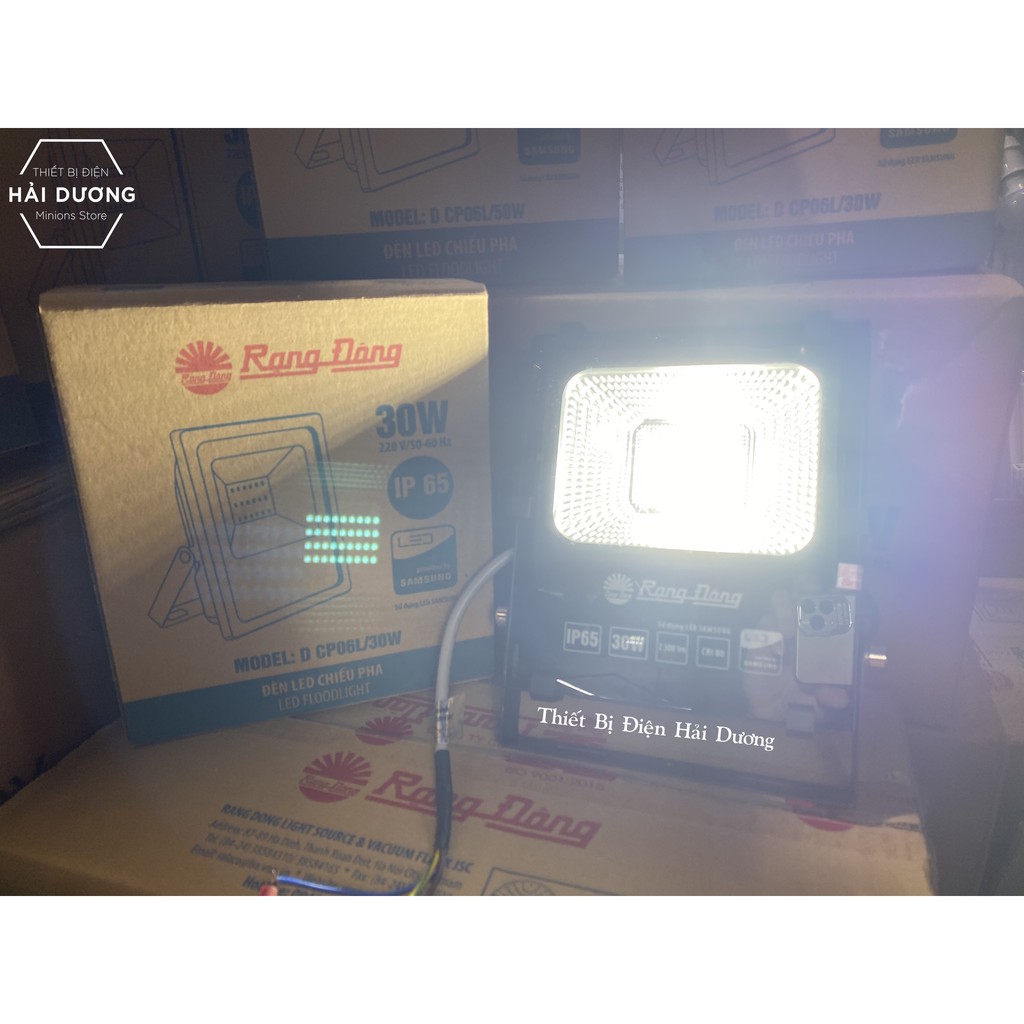 Đèn LED chiếu pha 20W - 30W Rạng Đông Model D CP06L Chip Led Samsung - Bảo Hành 24 Tháng