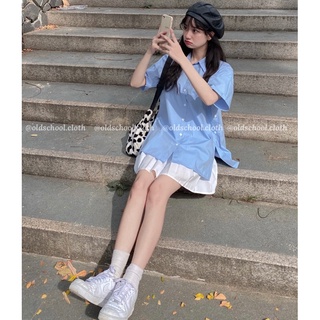 ÁO SƠ MI THÔ XẺ TÀ OLDSCHOOL