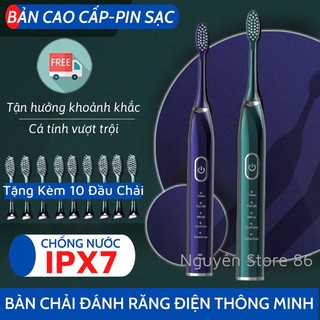 Bàn Chải Đánh Răng Điện Người Lớn Thông Minh Cao Cấp. Bàn Chải Điện Thông Minh Pin Sạc  Cao Cấp.