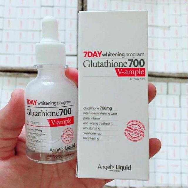 Serum trắng da 👑FREESHIP👑 Serum huyết thanh trắng da 7day Whitening Progam Glutathione 700 V-ampe [serum]