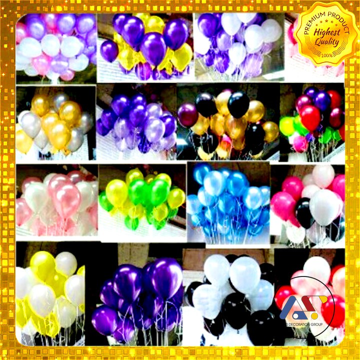 Bóng Nhũ 50 quả Hàng Đẹp 9" (Loại 1)