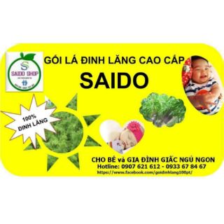 [SAIDO] [Mẹ Bé] GỐI LÁ ĐINH LĂNG CAO CẤP SAIDO - Gối đinh lăng cho bé dưới 1 tuổi