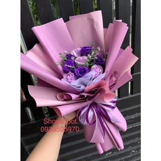 QUÀ TẶNG - bó hoa 10 bông sáp