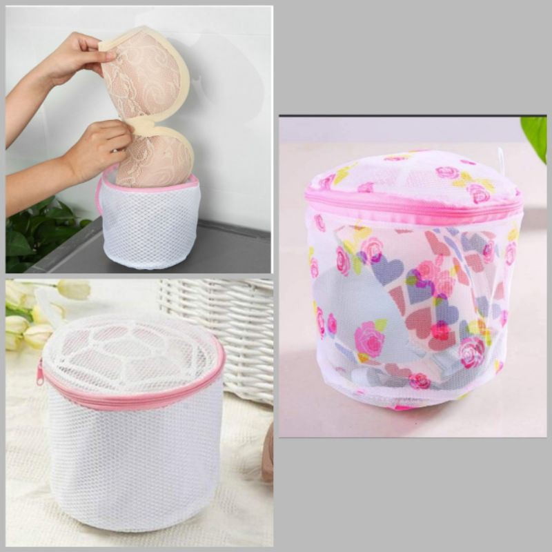 túi lưới tròn giặt đồ lót 15*15cm