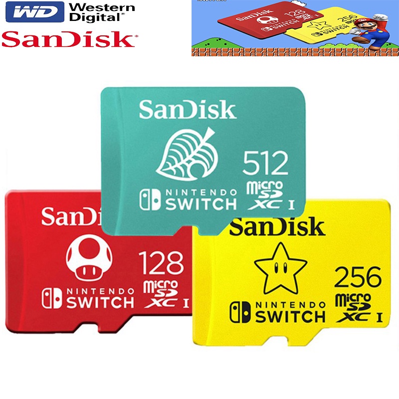 Thẻ Nhớ sandisk microsd 512gb Cho Máy Chơi Game nintendo switch