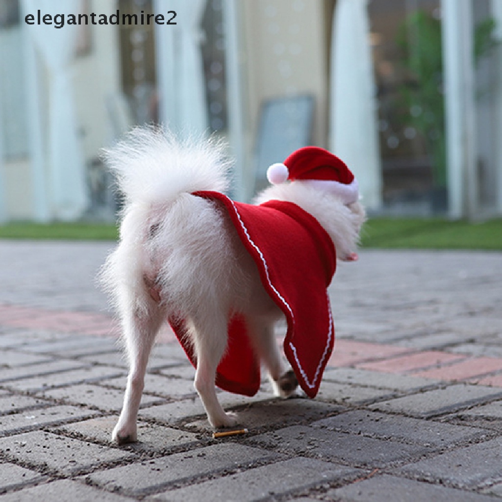 Bộ Áo Choàng + Nón Phong Cách Giáng Sinh Dễ Thương Cho Thú Cưng