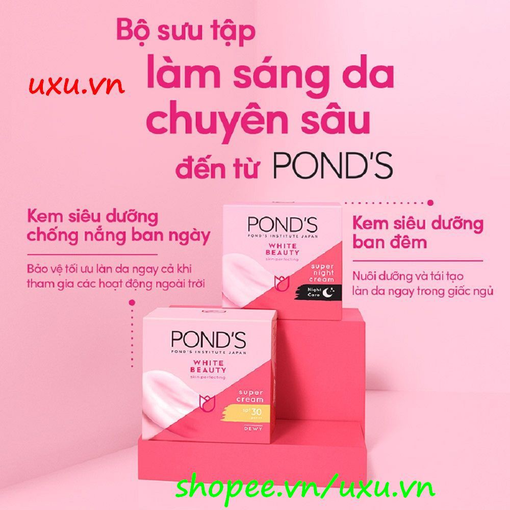 Kem Dưỡng Da 50G Đêm Ponds Trắng Hồng Rạng Rỡ White Beauty, Với uxu.vn Tất Cả Là Chính Hãng.