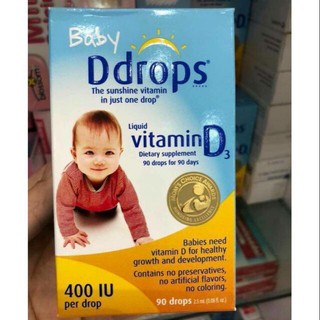 Baby Ddrops D3 (400IU) - Bổ sung vitamin D3 cho bé [Chính hãng]
