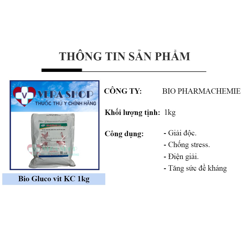 BIO GLUCO VIT KC GÓI 1KG - Điện giải