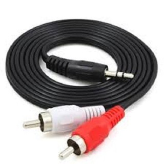 [Xả kho] Dây cáp loa 3.5mm ra 2 bông sen dài 3m kết nối tivi wifi với amply hoặc loa kéo