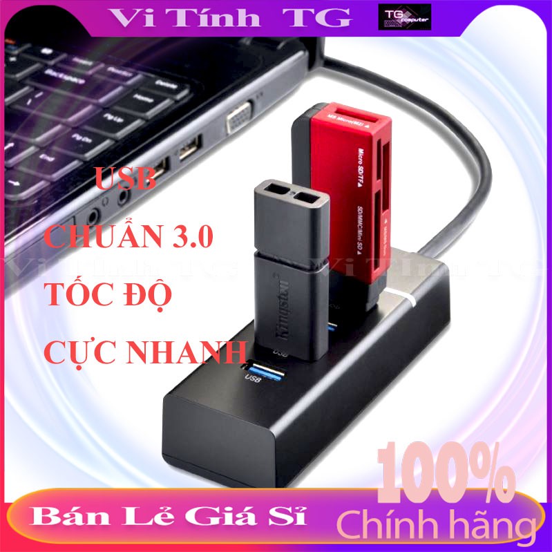 Hub usb 3.0 loại 4 cổng - Bộ chia USB từ 1 thành 4 cổng usb tốc độ 3.0