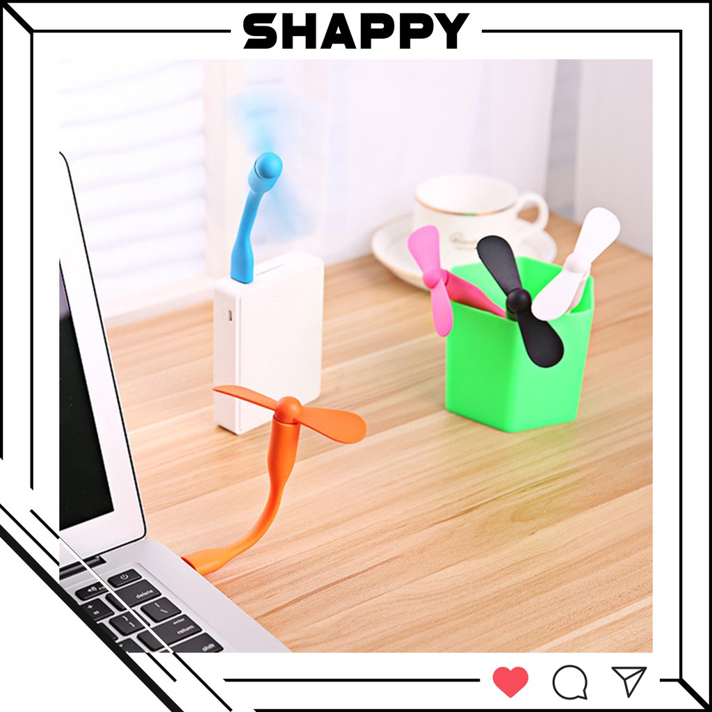 [RẺ VÔ ĐỊCH] Quạt Mini Cổng USB 2 Cánh Tháo Rời - Giao Màu Ngẫu Nhiên [Shappy Shop]