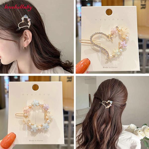 Kẹp tóc đính đá phong cách Hàn Quốc