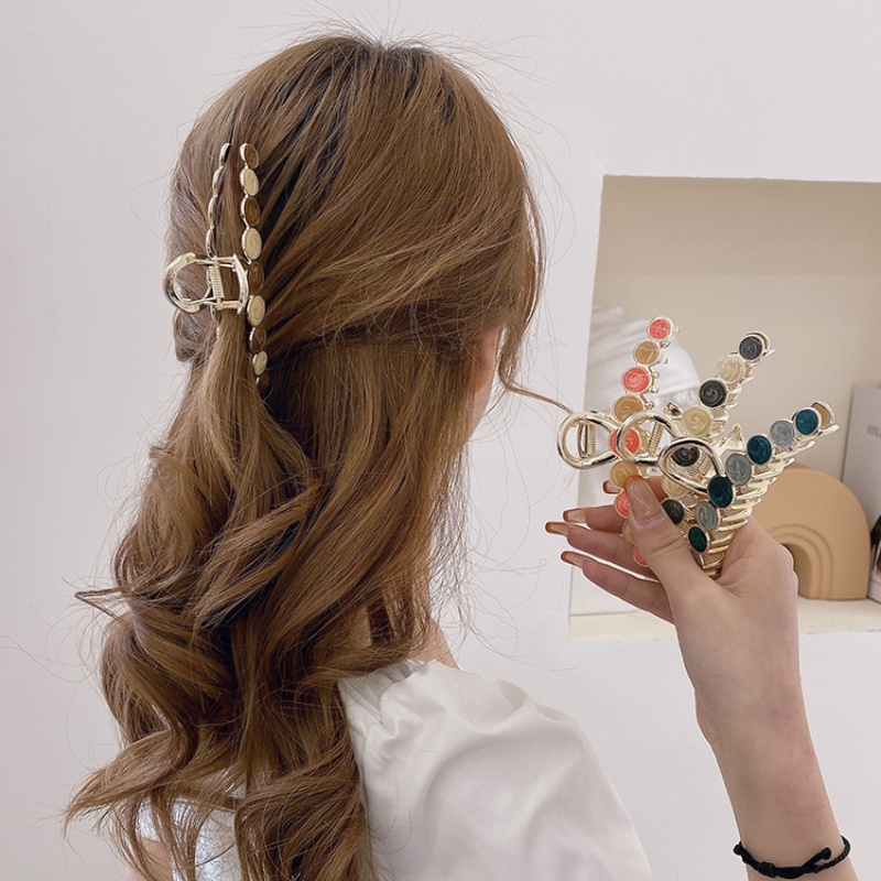 Kẹp tóc hình vây cá mập đính pha lê phong cách Hàn Quốc