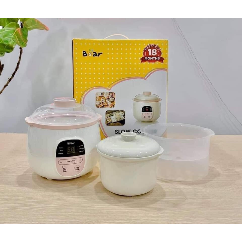 Nồi nấu cháo chậm Bear 0.8L - Phiên bản Quốc tế