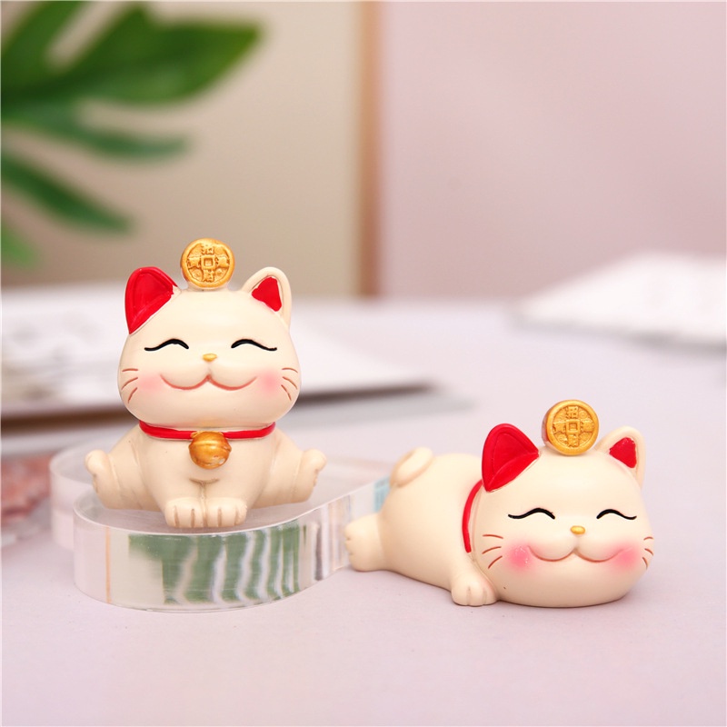 Mô hình mèo thần tài để bàn Go Home nhiều mẫu mã dễ thương trang trí nhà cửa bàn làm việc, taplo ô tô quà tặng