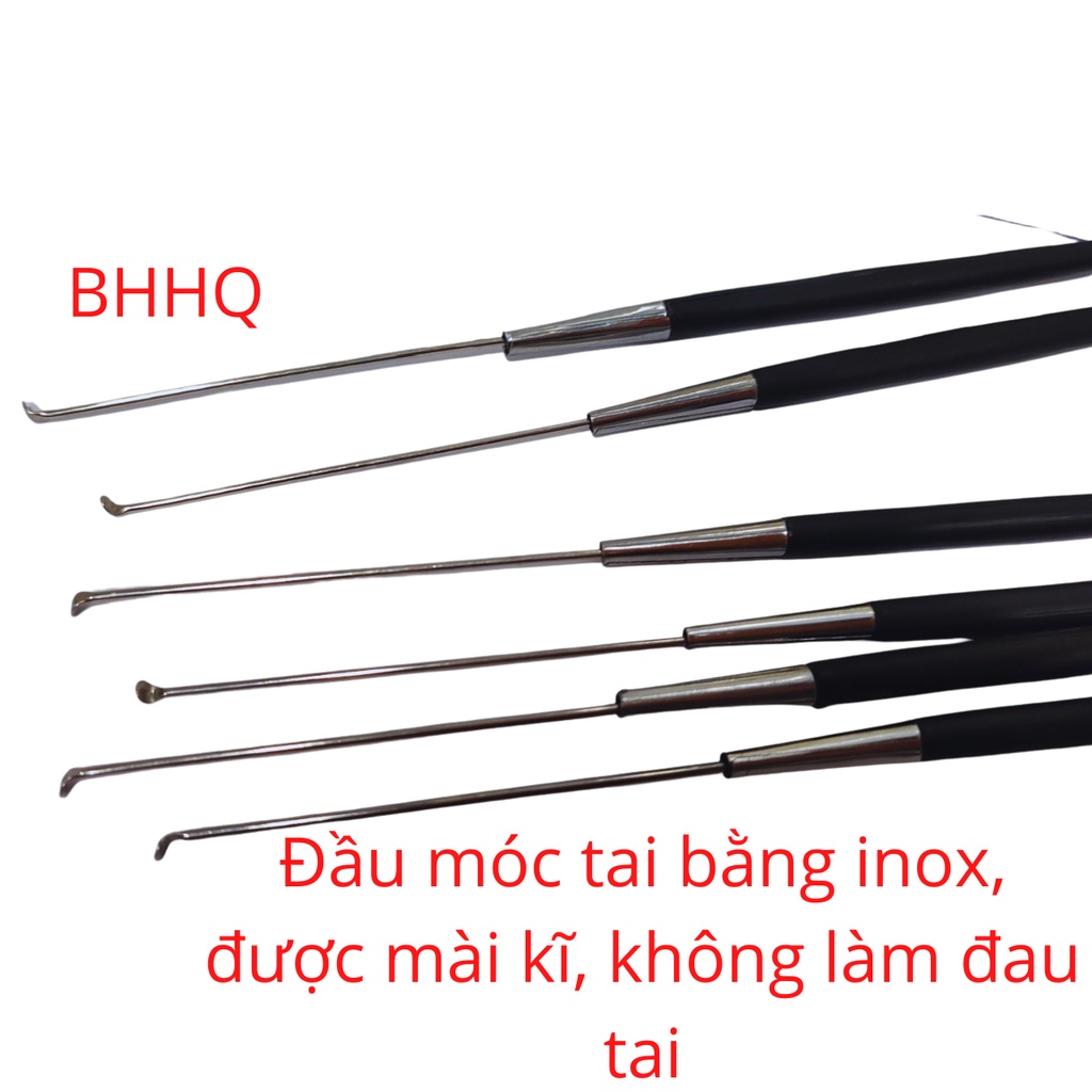 Combo 10 cây móc ráy tai cao cấp cán đen Thanh Sơn.
