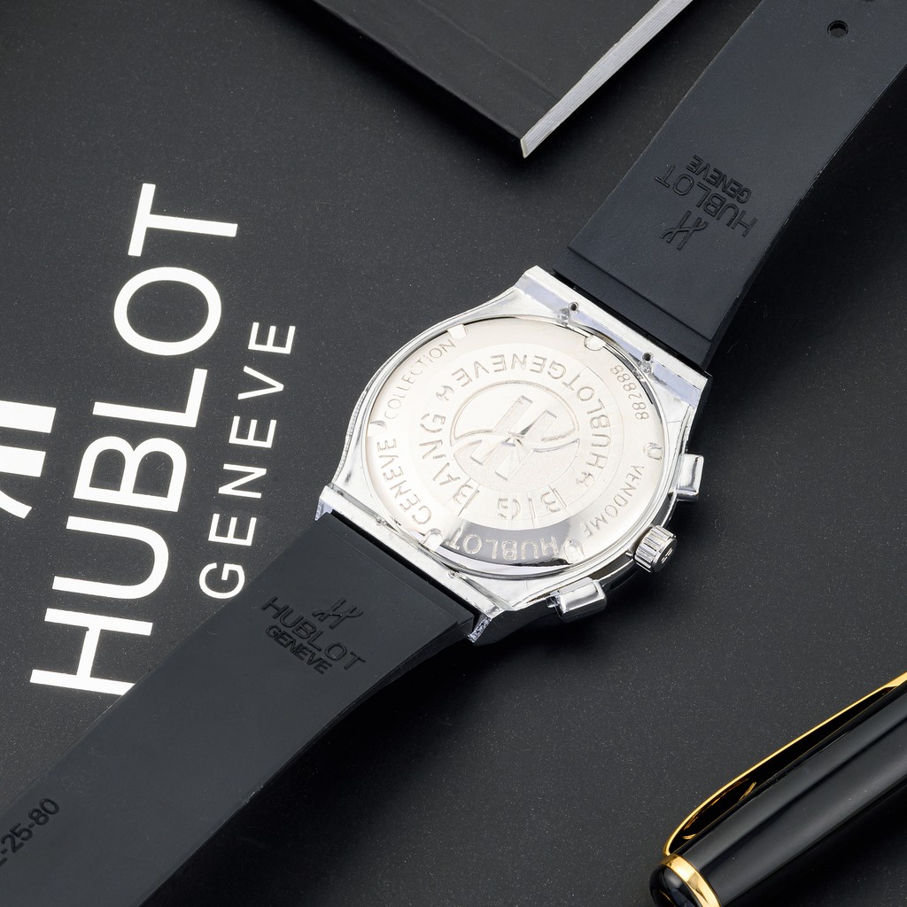 Đồng hồ nam nữ Hublot - đồng hồ unisex cặp đôi dây cao su có bảo hành 12tháng - Shop450