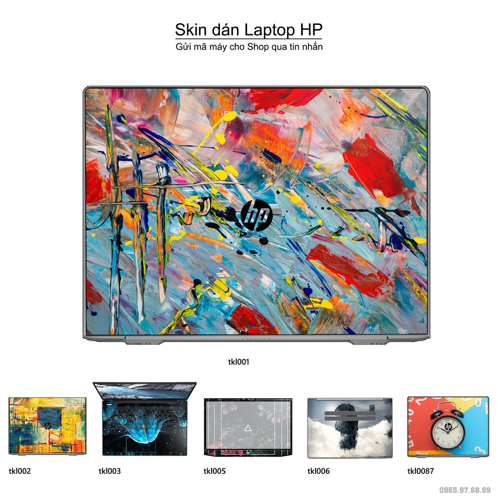 Skin dán Laptop HP in hình thiết kế (inbox mã máy cho Shop)