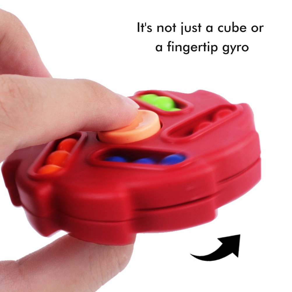 Đồ Chơi Rubik Con Quay Fidget Spinner Hạt Đậu Giúp Giảm Stress Cho Trẻ Em Và Người Lớn