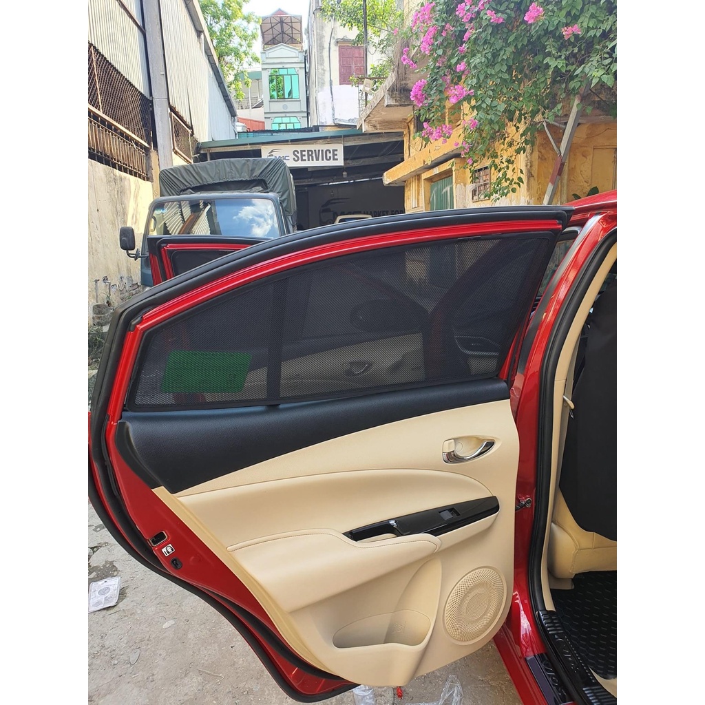 Rèm che nắng ô tô Toyota Vios 2014-2022 , che nắng hút nam châm theo xe, bộ 4 cánh. Hàng loại tốt