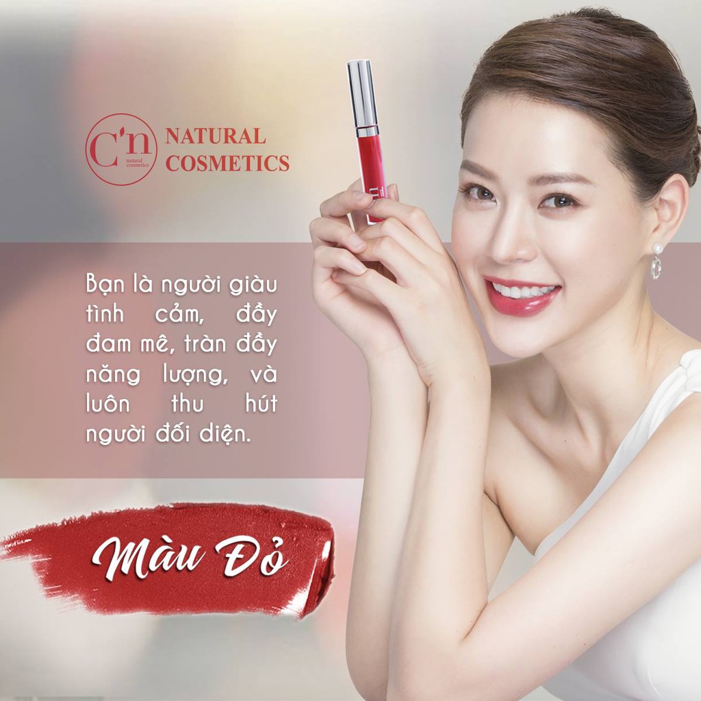 [CHÍNH HÃNG] Son môi màu Đỏ Lạnh Hồng Cam Cam Đất không chì nhập khẩu Hàn Quốc C'n Natural Cosmetics Nine's Beauty Nines | BigBuy360 - bigbuy360.vn