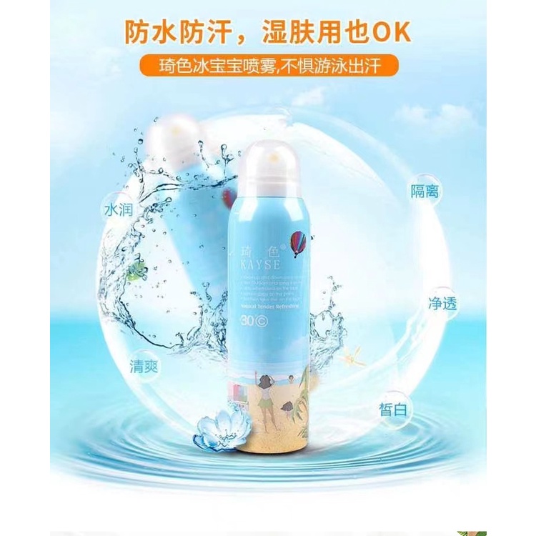 Chai Xịt Chống Nắng Bảo Vệ Da Khỏi Tia UV Và Mồ Hôi Có Thể Dưỡng Ẩm Cho Cả Nam Và Nữ