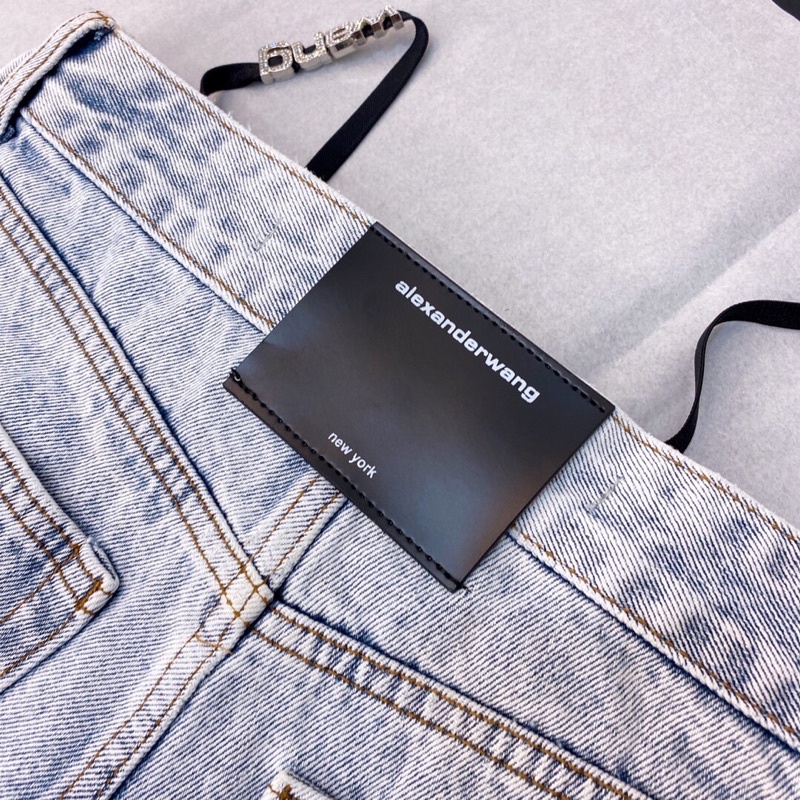 Quần short denim cao cấp thương hiệu Alexander Wang 2022 thiết kế mới độc đáo phong cách
