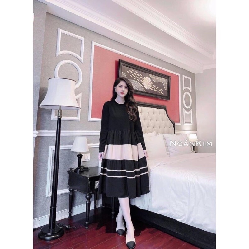 Váy Bầu Thu Đông Cotton 🌸 Váy Bầu