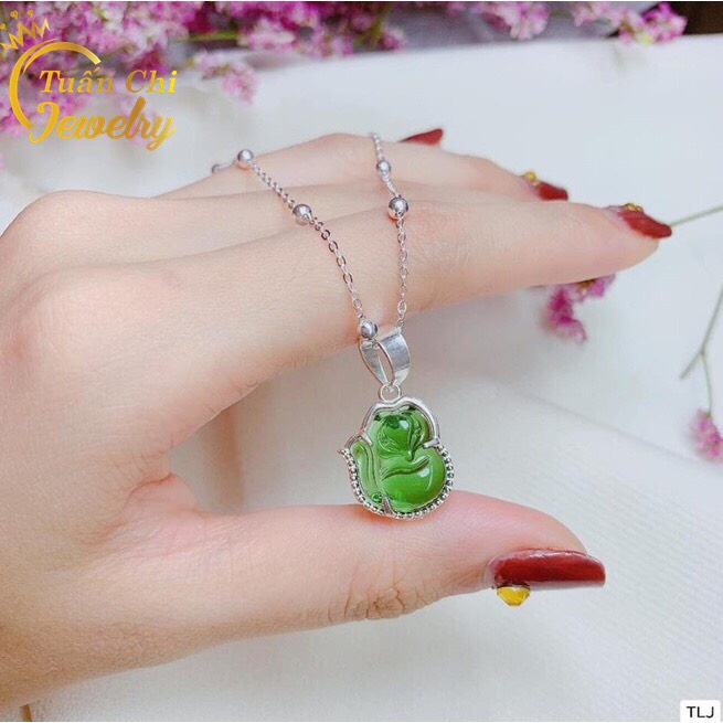 Mặt Vòng Cổ Bạc- Mặt Dây Chuyền Hồ Ly Đá Đủ Màu Kèm Ảnh Thật