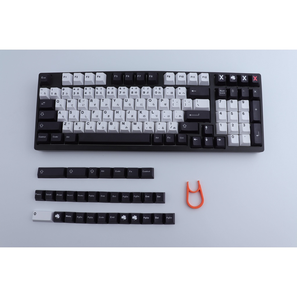 129 Key PBT GMK Màu đen và trắng Keycaps Cherry Profile DYE SUB Nhật Bản Keycap dành cho Cherry MX Switch Bàn phím cơ / Bàn phím cơ chơi game