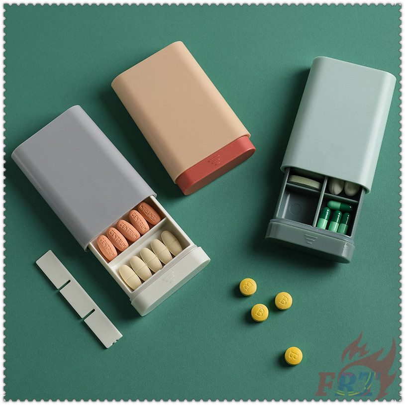 ♦ Hộp Đựng Thuốc ♦ 1 Hộp Đựng Thuốc Nhỏ Gọn Dùng Khi Đi Du Lịch Ốp
