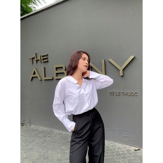 Áo sơ mi nữ dài tay Liv freesize chất liệu Lụa 100D siêu mềm mát không nhăn