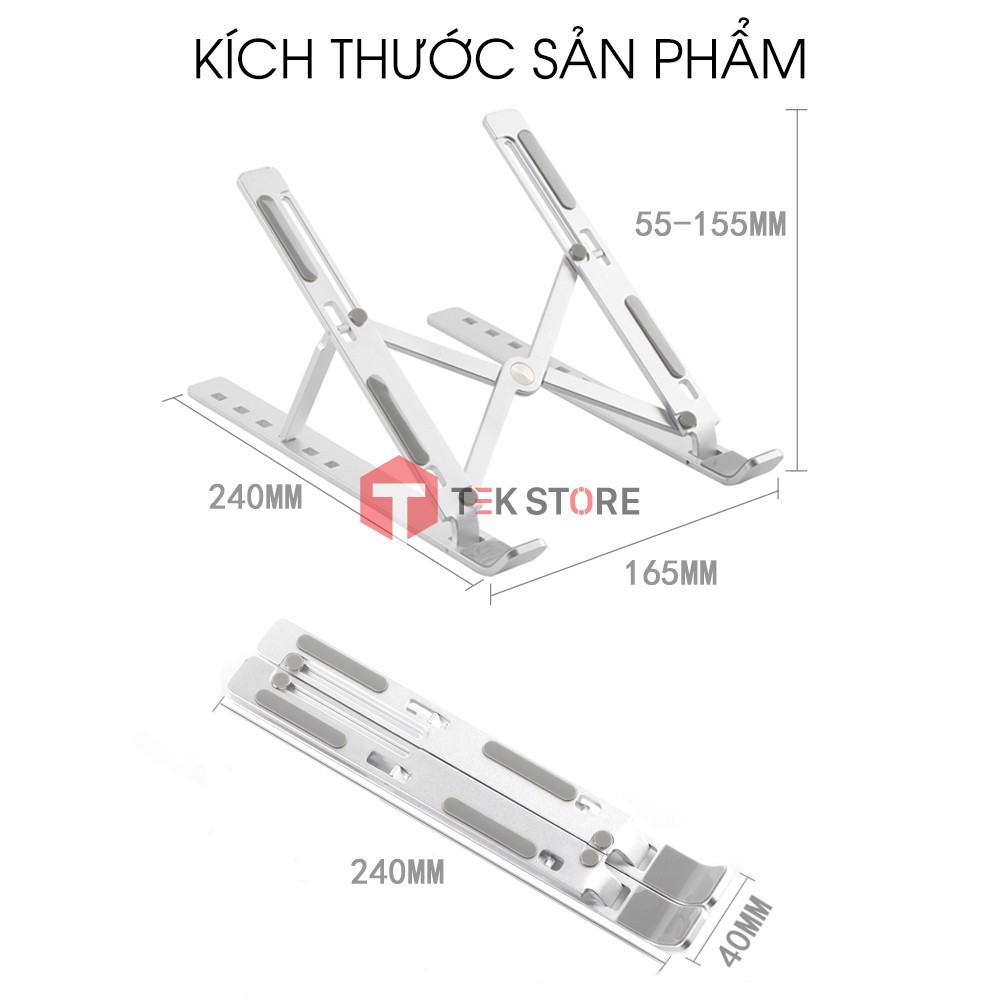 Giá đỡ Laptop - Macbook - Máy tính bảng gấp gọn cao cấp chống đau lưng, mỏi mắt, đau cổ, đau vai gáy | BigBuy360 - bigbuy360.vn