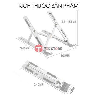 Giá đỡ Laptop - Macbook - Máy tính bảng gấp gọn cao cấp chống đau lưng, mỏi mắt, đau cổ, đau vai gáy