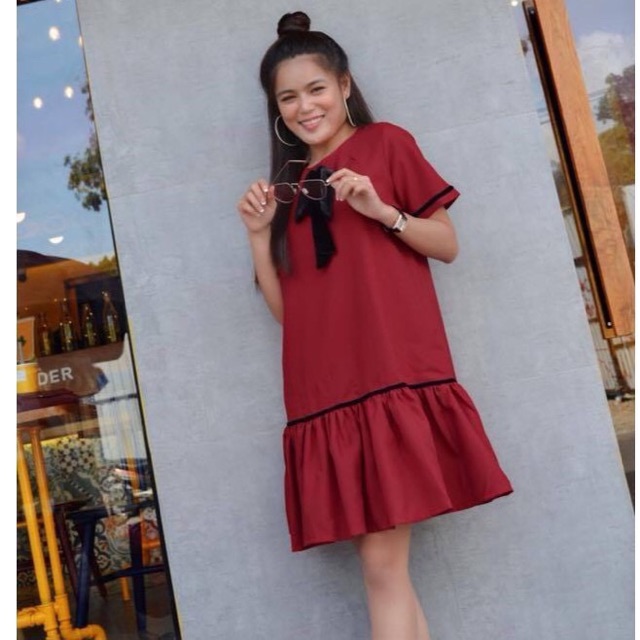 Đầm babydoll nơ MH