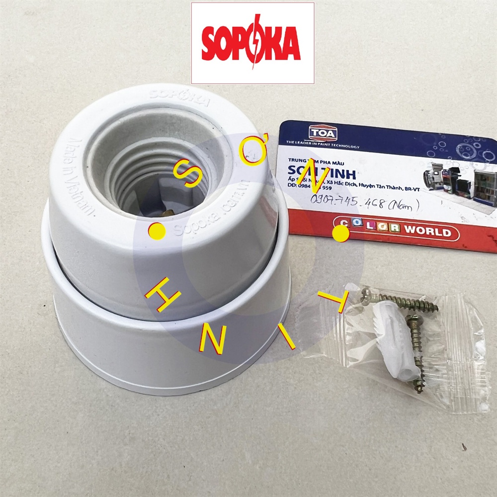 Đuôi thẳng lắp trần lõi sứ SOPOKA ĐT6