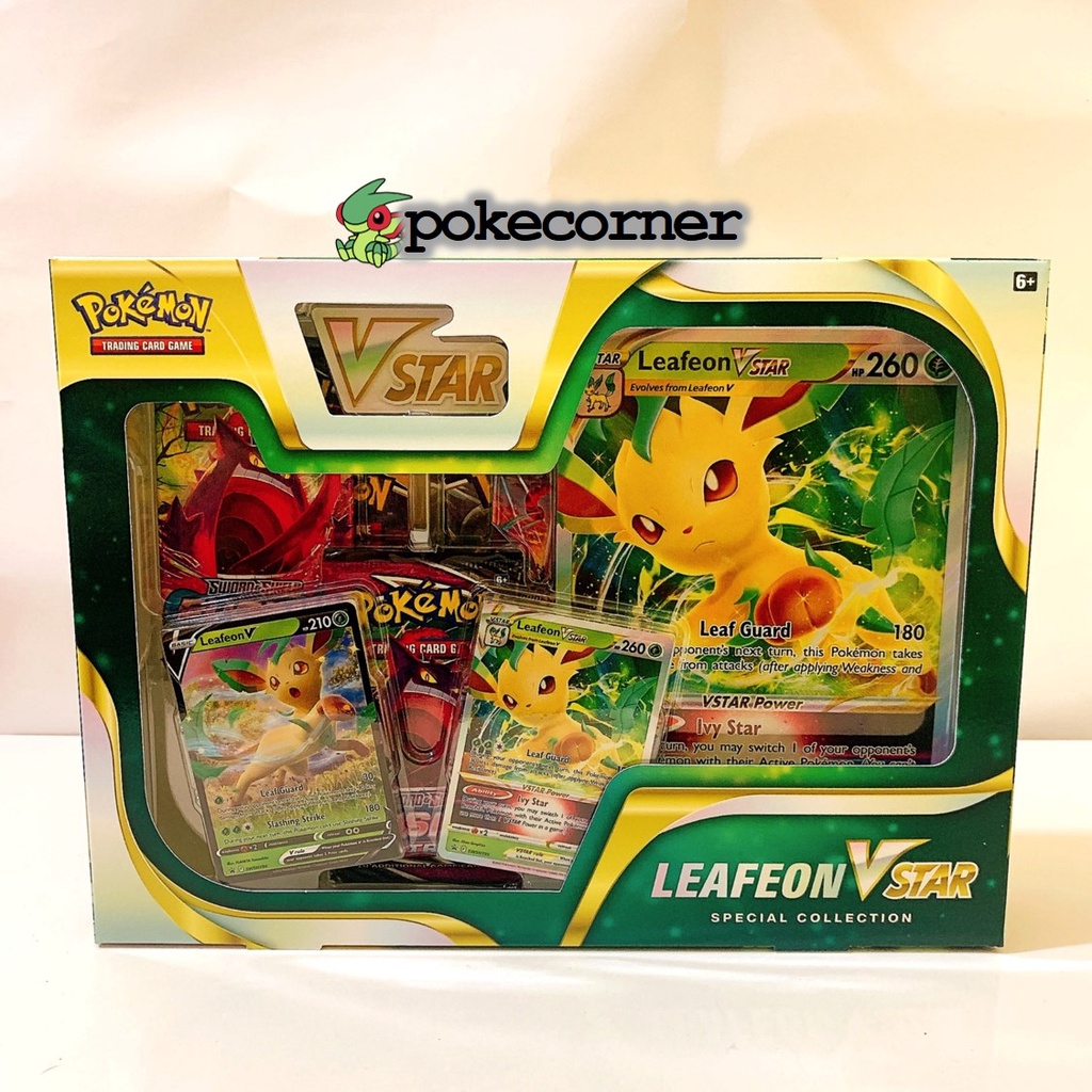 Hộp bài Pokemon TCG Leafeon / Glaceon VSTAR V special collections evolving skies fusion strike tại Shop PokeCorner