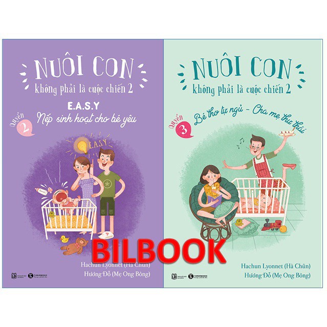 Sách - Combo Nuôi con không phải là cuộc chiến (Nếp sinh hoạt cho bé yêu - Bé thơ tự ngủ