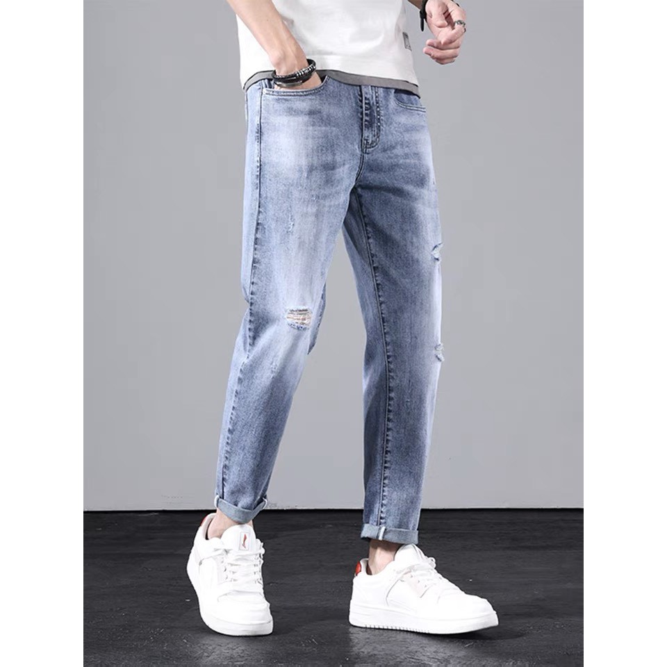 Quần Jean  , Quần Jean Nam Clend Fashion Chất Liệu Bò , Demin Co giãn Thoáng Mát Thời Trang Cao Cấp M102