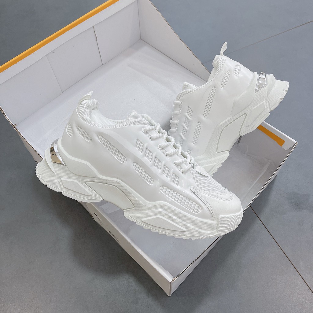 Giày thể thao Sneaker nam G64 màu trắng cao cấp hàng hiệu đế cao đẹp thời trang phong cách Hàn Quốc giá rẻ