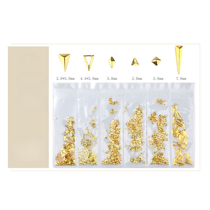 Đồ trang trí móng tay MISSCHEERING chia 6 ngăn tiện lợi