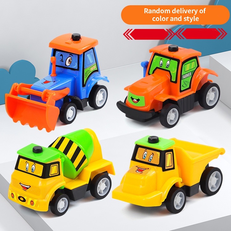 Đồ Chơi Xe Công Trường ABS Kiểu Hoạt Hình Dễ Thương Cho Bé
