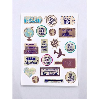 [Nhãn dán] ⚡ Sticker trang trí Travel 01